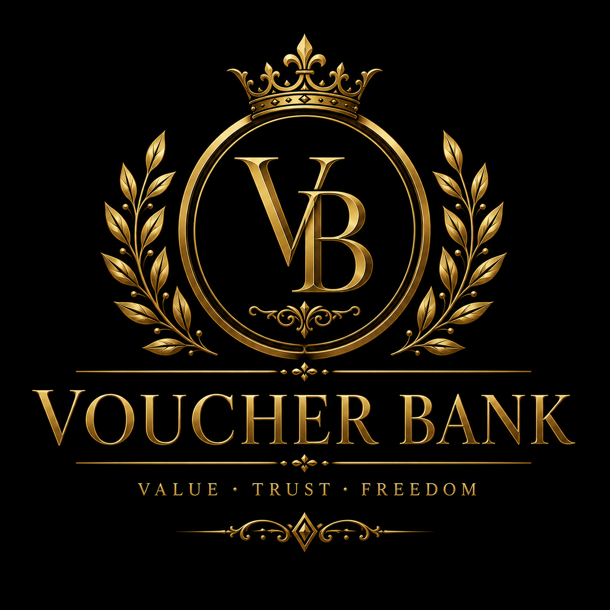 Voucher Bank — Value · Trust · Freedom